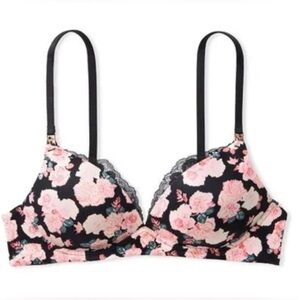 Victoria’s Secret Body By Victoria 32DDD Wireless No Wire Floral Bra